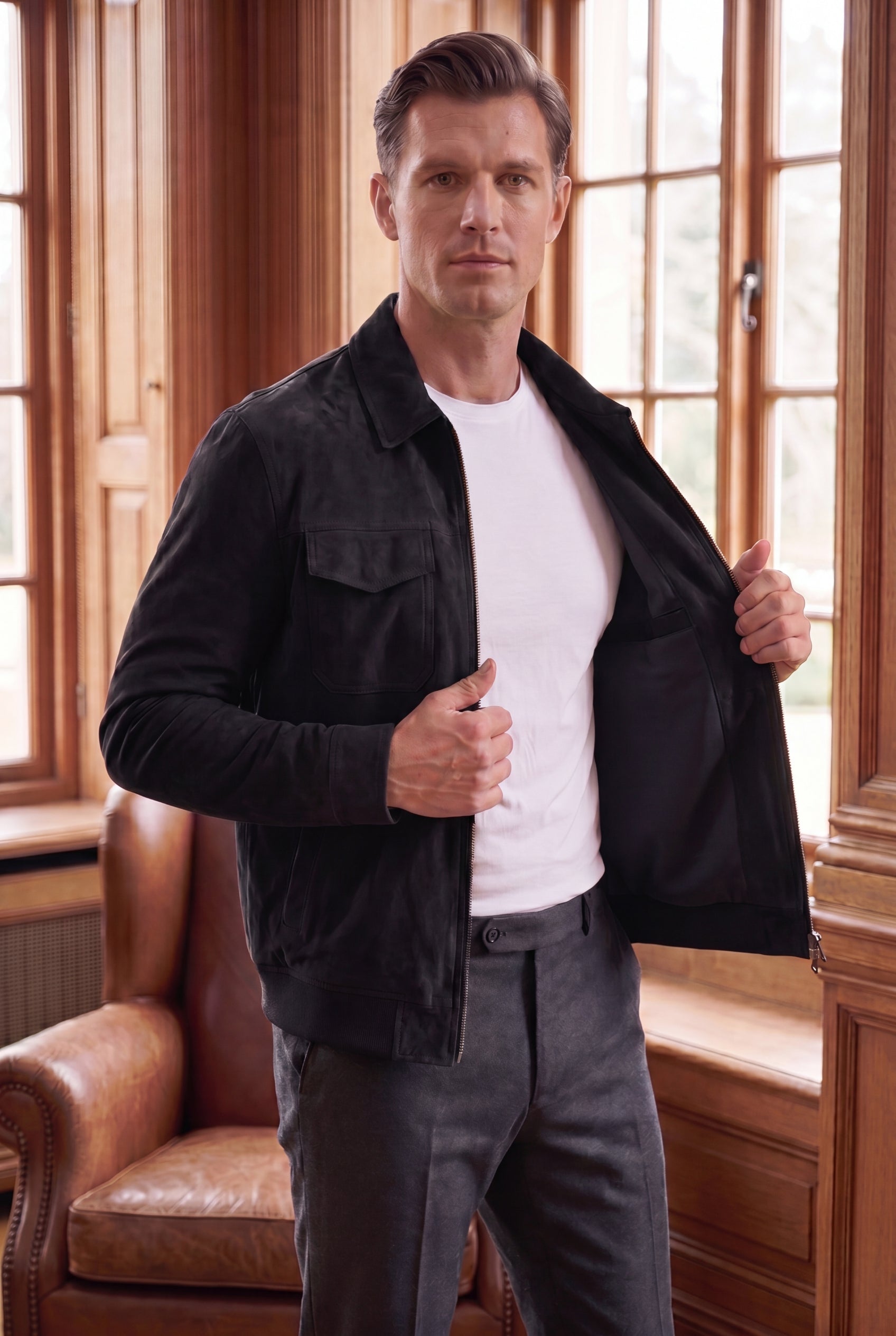 Francisco - Campera Parma Gamuza