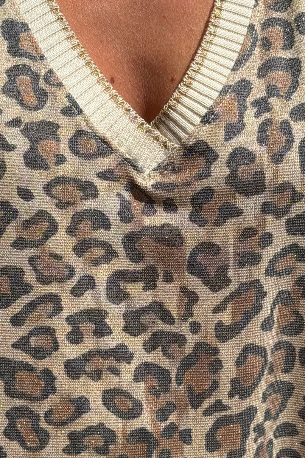 Camila - Vestido largo de tirantes con estampado de leopardo