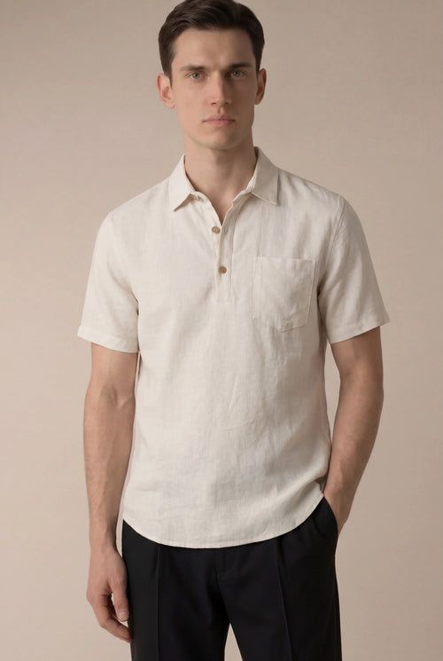 Ariel - Camisa beige de Ponza