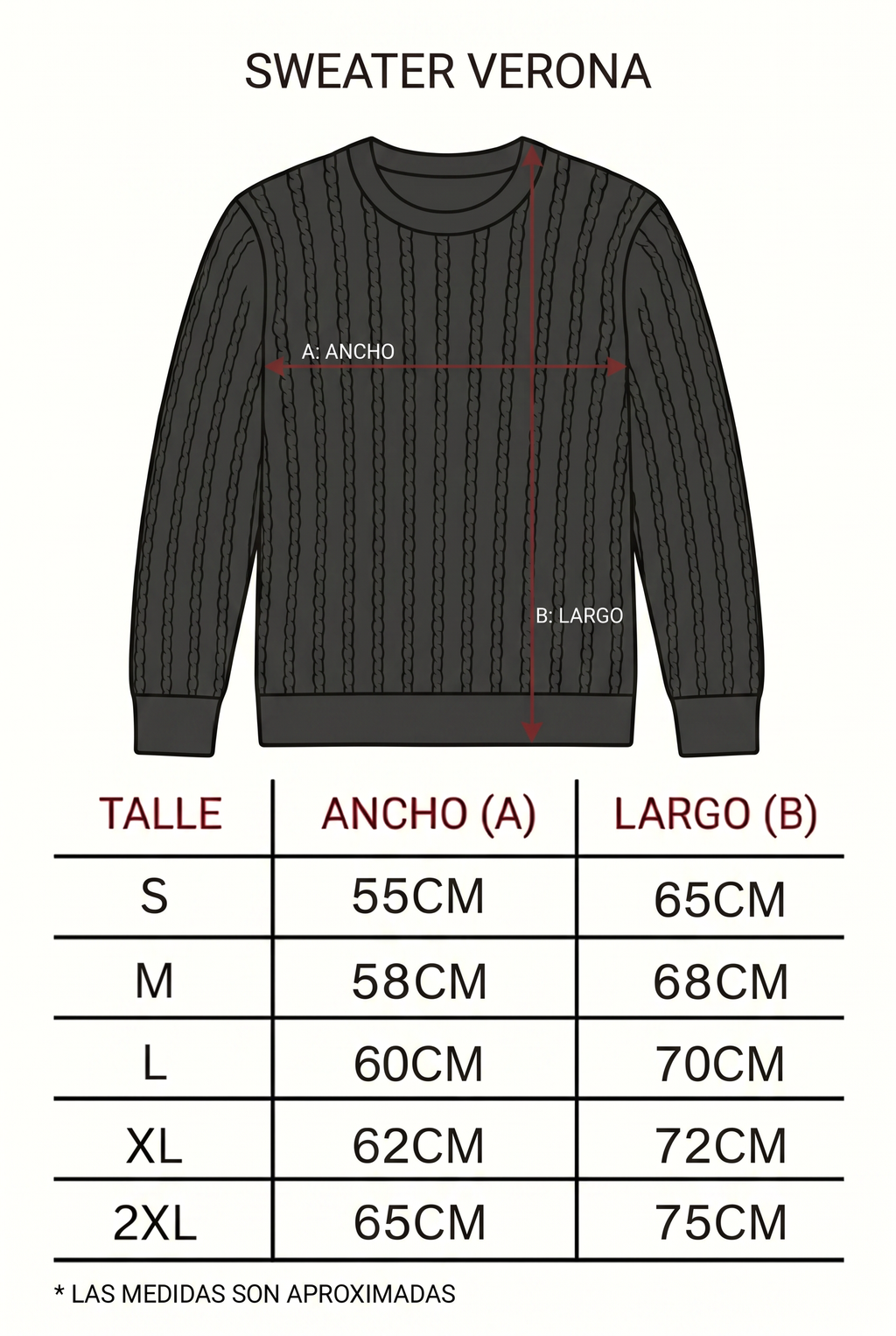 Maximiliano - Sweater Trenzado Verona