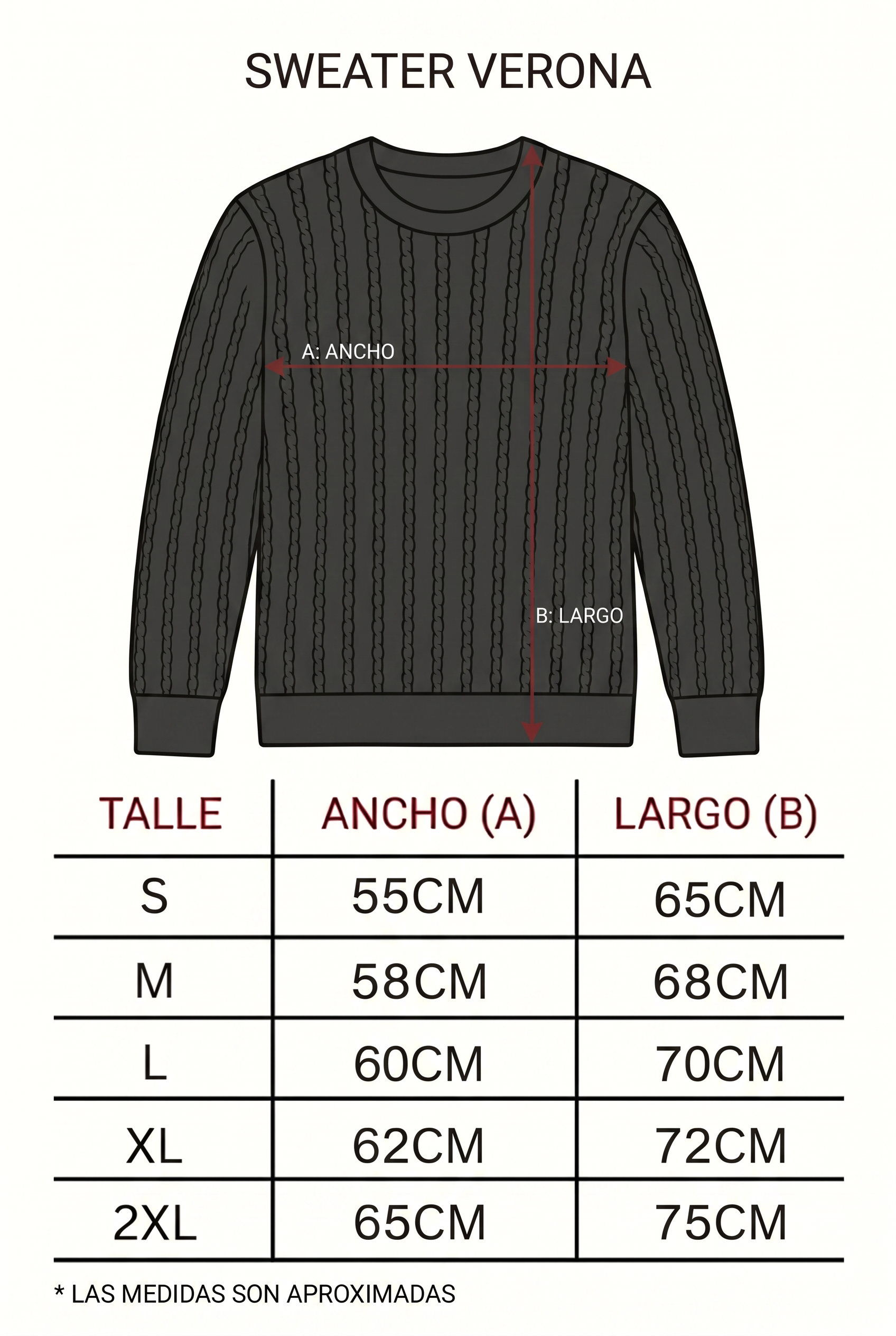 Maximiliano - Sweater Trenzado Verona